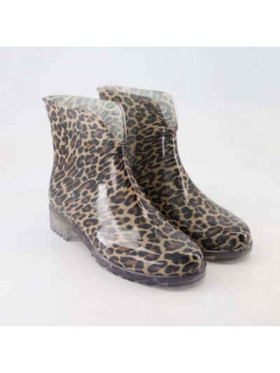 Boutique 9 Shoes - Boutique Leopard Print Women's waterproof rain Ankle Boots size 7